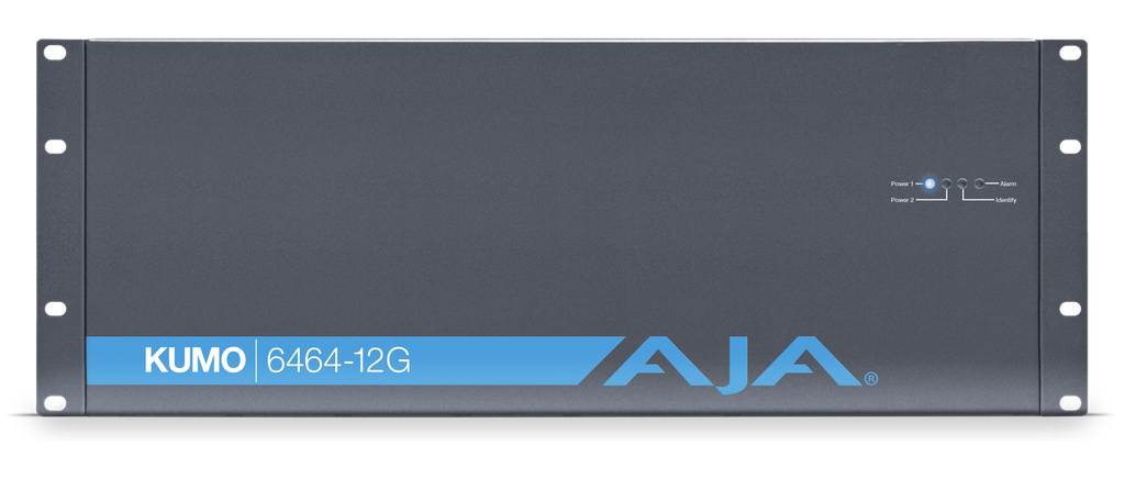 AJA KUMO 64x64 Compact 12G-SDI Router FRONT