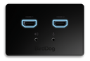 BirdDog Wallplate Dual Output -black