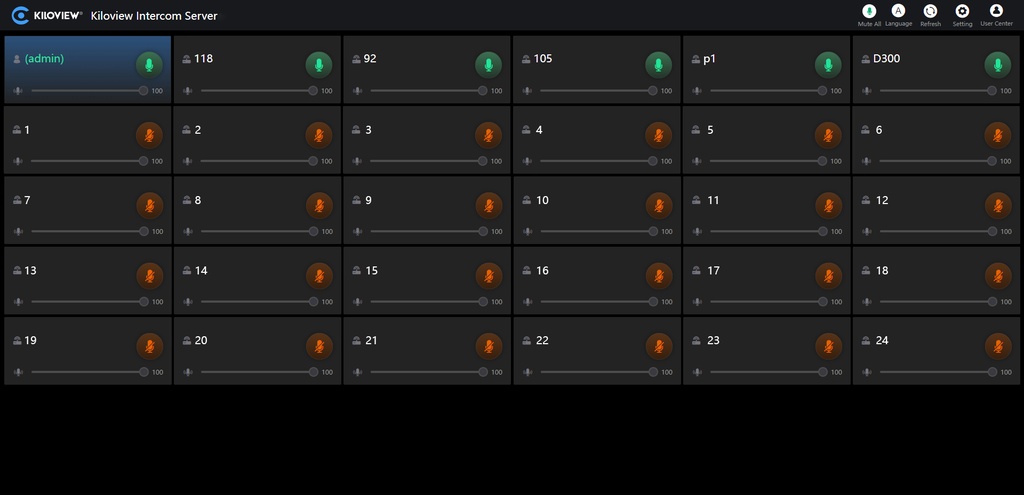 Kiloview Intercom Server